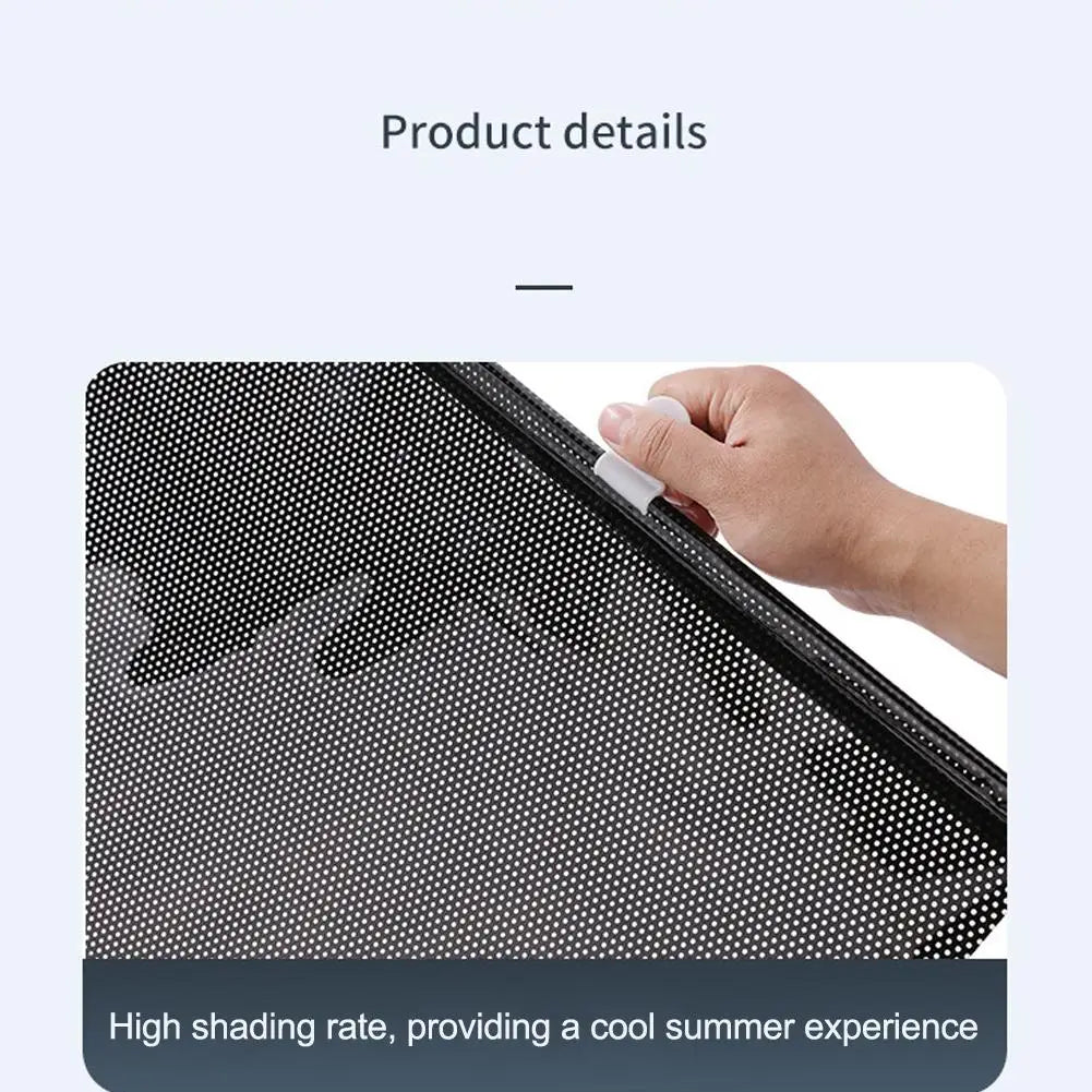 Universal Roller Blinds Suction Cup Sunshade Blackout Curtain Car Bedroom Kitchen Office Window Sun-shading Curtains Retractable