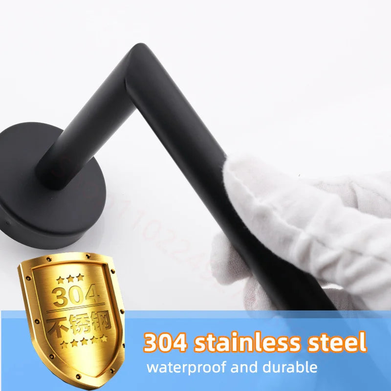 Self adhesive toilet roll paper holder No Drill Towel Rack Stainless Steel wall Mount stand organizer Kitchen Bath Accessories