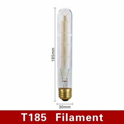 40W Retro Edison Bulb E27 220V Light Bulb A60 ST58 ST64 T10 T45 T185 G80 G95 Filament Vintage Ampoule Incandescent Spiral Lamp