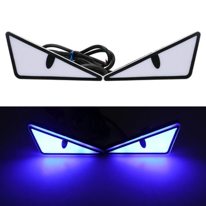 Universal Motorcycle LED Devil Eye Light Demon Eye Light Waterproof Headlight Mini Projector Lens Lamp Car Decoration Lamp