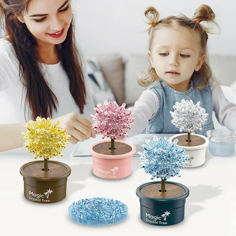 DIY Crystal Planting Tree Magic Handmade Science Experiment Set Funny Tecnologia Educational Science Toys Creative Children Gift