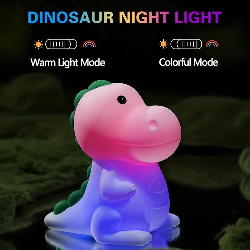 Valentine's Day Axolotl Silicone Nursery Sleeping Lamp Touch Control Nightlights Gifts USB Rechargeable Table Lamp for children