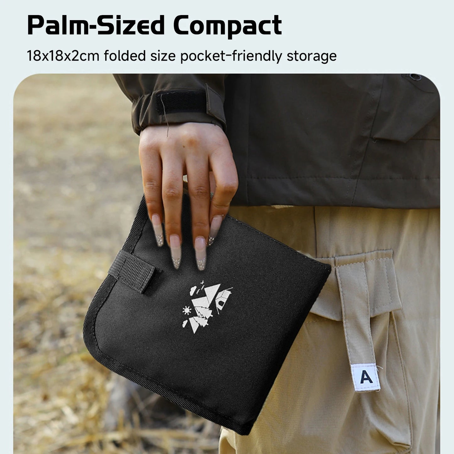 Sit Pad Compact Rainproof Outdoor Foldable Camping Cushion Lightweight 85g with Carry Bag Sitting Pad Rainproof Mat Sitting Pad