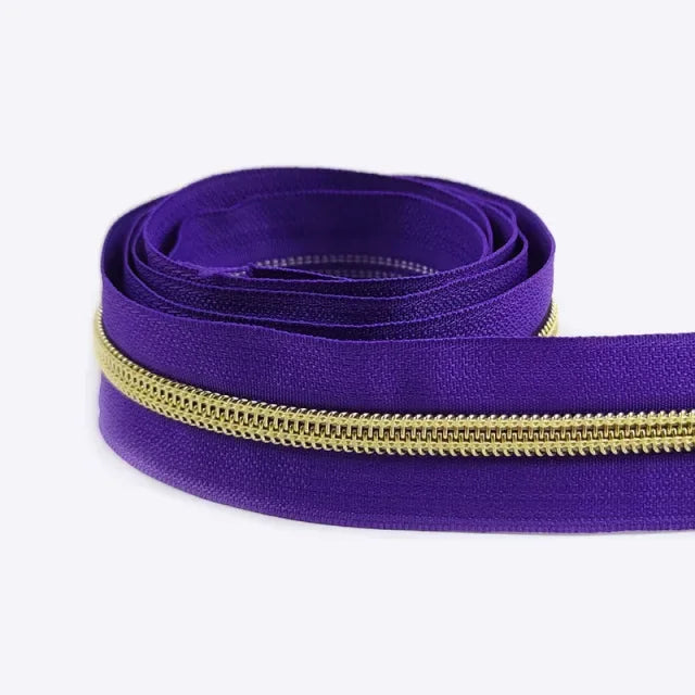 5# Nylon Zippers for Sewing Bags Plastic Coil Bag Zipper Tapes By The Meter Purse Garment Zips Repair DIY Clothing  Accessories