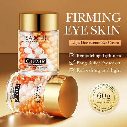 SADOER Hyaluronic Acid 24K Golden Sakura Eye Cream Anti Dark Circles Anti Wrinkles Moisturizing Anti-aging Creams Eyes Skin Care