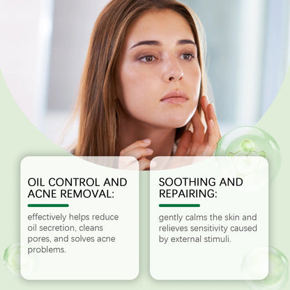 Salicylic Face Care Set Cleansing Pores Cleanser Moisturizing Toner Oil Control Serum Anti Acne Face Cream Smoothing Skin Care