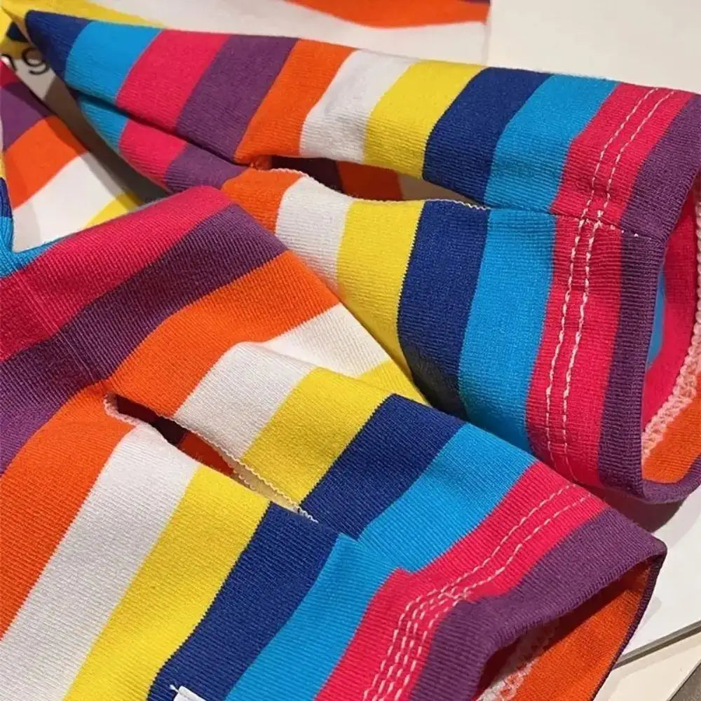 1 Pair Dual-Color Striped Sun Protection Arm Sleeves Loose Summer Outdoor Protector Solar Sleeves Women Ice Sleeve Arm Protector