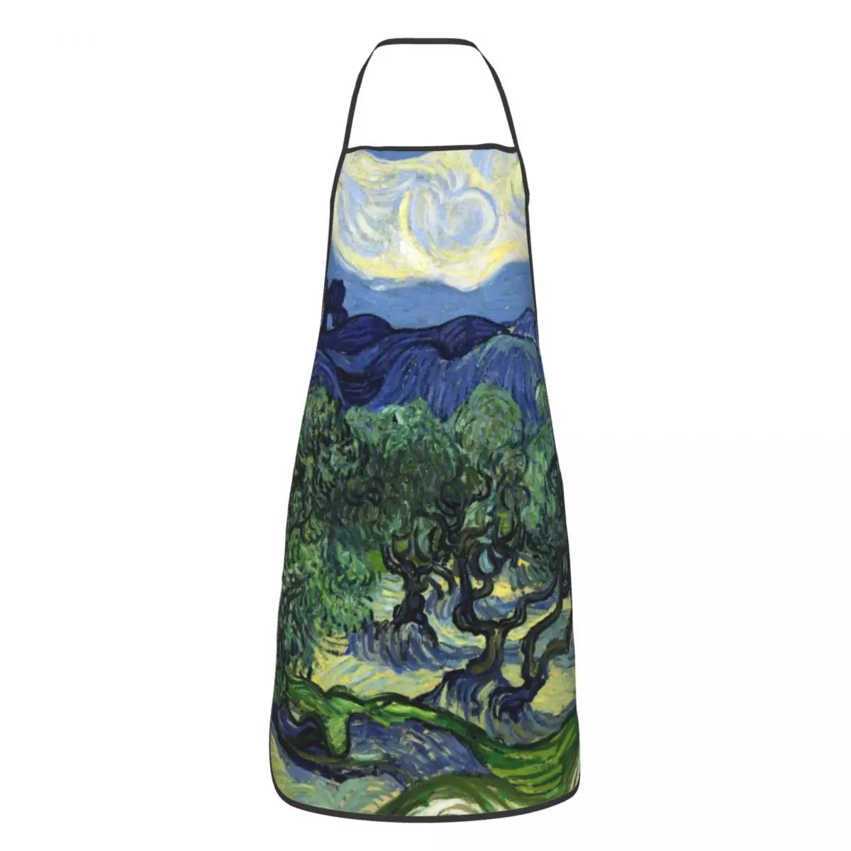 Bib Vincent Van Gogh Starry Night Aprons Men Women Unisex Adult Chef Cooking Kitchen Tablier Cuisine Painting