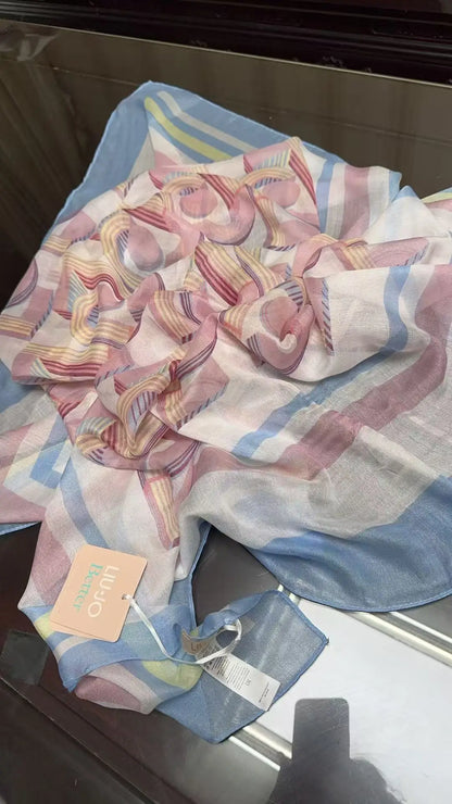 2025 Spring and autumn new women's fashion classic large square scarf warm sun protection scarf shawl