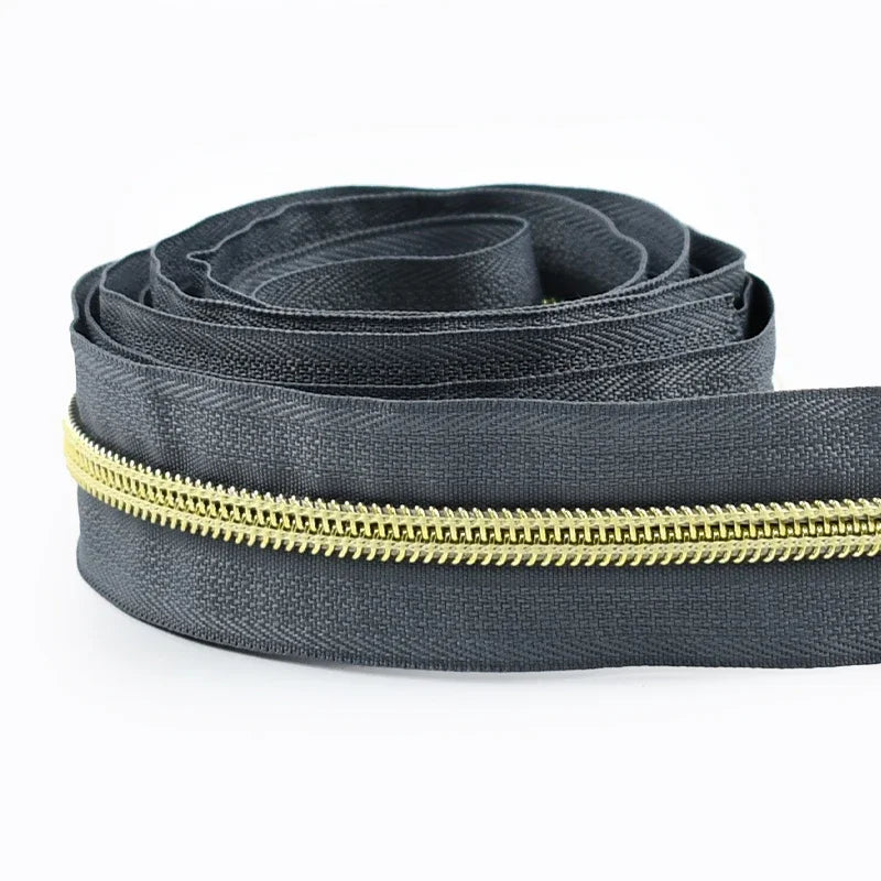 5# Nylon Zippers for Sewing Bags Plastic Coil Bag Zipper Tapes By The Meter Purse Garment Zips Repair DIY Clothing  Accessories