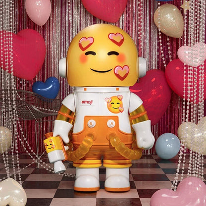 POP MART MEGA SPACE MOLLY 100% X Emoji Series Blind Box Guess Bag Desktop Decoration Cute Model Gift Girl Blind Bag Toys Anime