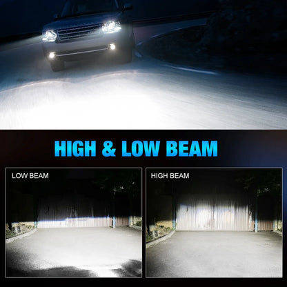 XSTORM Car Headlight H1 H4 H7 LED H8 H11 9005 HB3 9006 HB4 9012 Hir2 9008 H13 Led Bulb Canbus Automobile Kit H7 Turbo Fog Lamp