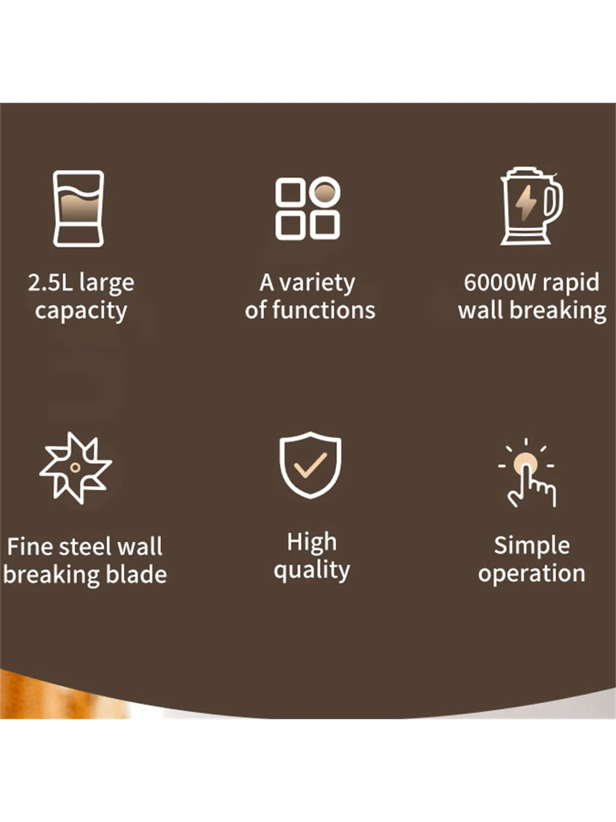 1 piece bullet personal mixer, wall breaker, multi-function mixer, food grinder, kitchen ice crusher