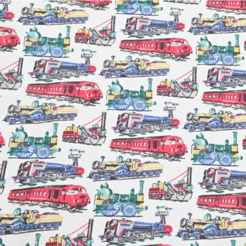 100% Cotton Canvas Fabric with Rose Flower Cartoon Print, Handmade DIY Bag, Pillow Back Cushion, Table Cloth Telas, CR-1879