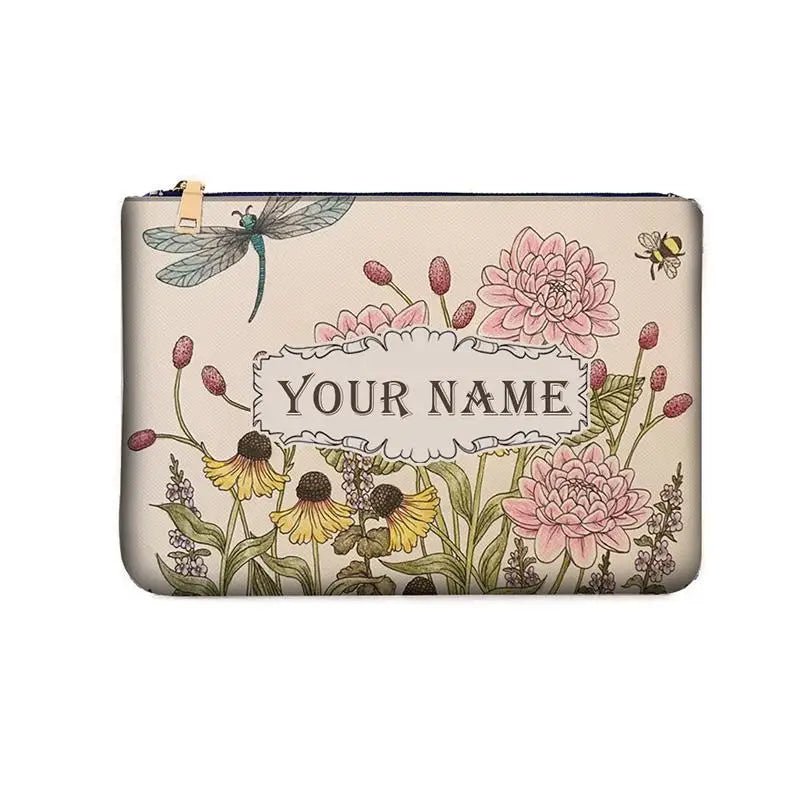 Wallets for Women Personality Animal Flower Printing Linen Clutch Popular  Purse Ladies Beach Bag Party Designer Bags Luxury