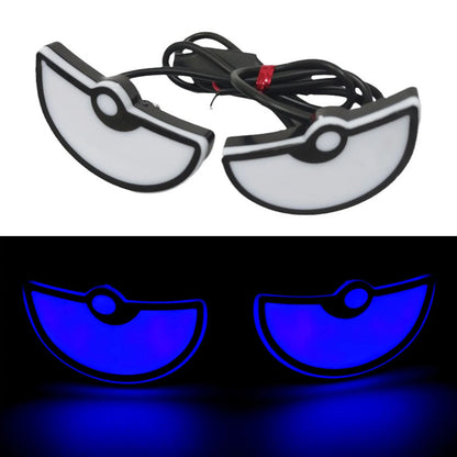 Universal Motorcycle LED Devil Eye Light Demon Eye Light Waterproof Headlight Mini Projector Lens Lamp Car Decoration Lamp