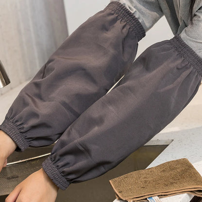 Waterproof Canvas Oversleeve Customized Logo Armbands for Work Solid Color Handcuffs Kitchen Washing Cleaning Sleeve Cover