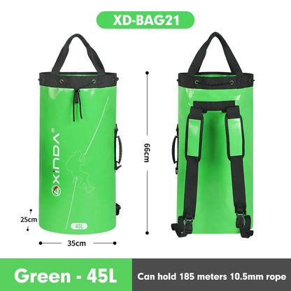 Xinda Outdoor Rock Climbing Rope Bag Rescue Equipment Package Drainage Rope Collection Backpack Shoulder Bag