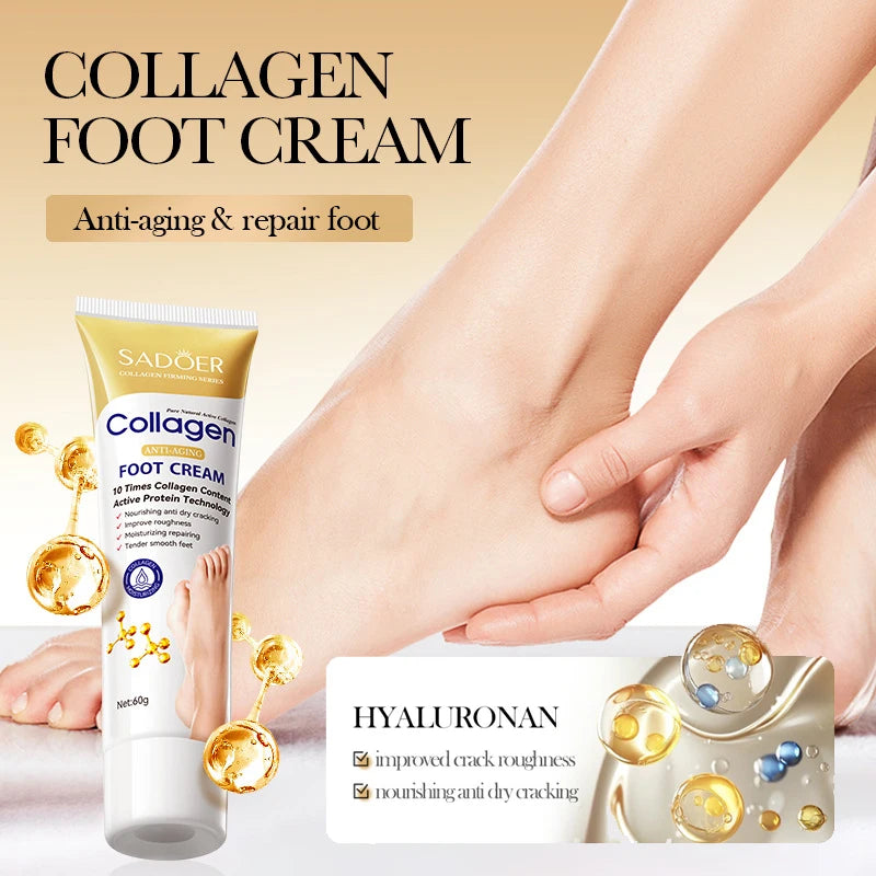 SADOER Collagen Hand Cream Foot skincare Moisturizing Hydrating Repairing Hand and Feet Creams Skin Care Products