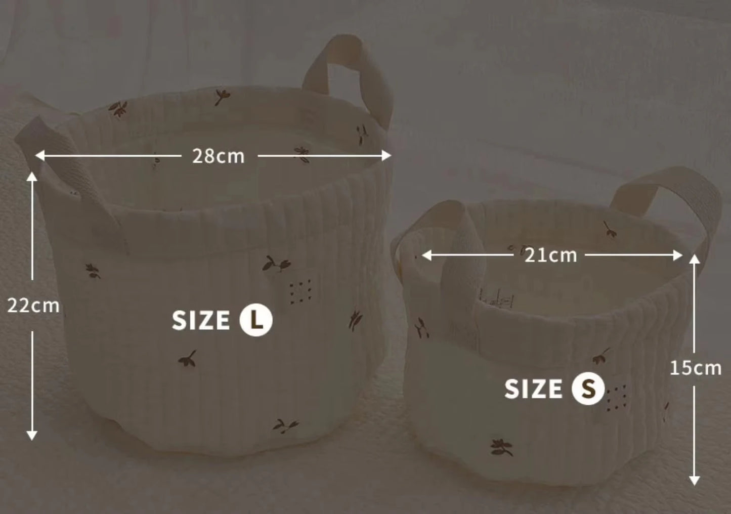 Toy storage bag Baby Bags Bear Embroidery Diaper Bag Caddy Nappy Cart Storage Mummy Maternity Bag for Newborn Diapers Toys