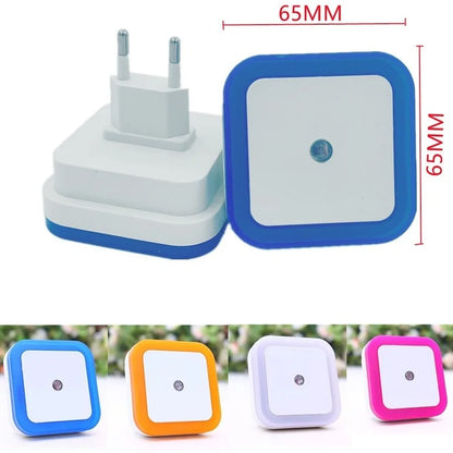 RnnTuu LED Night Light Mini Light Sensor Control 110V 220V EU US Plug Nightlight Lamp for Children Kids Living Lights