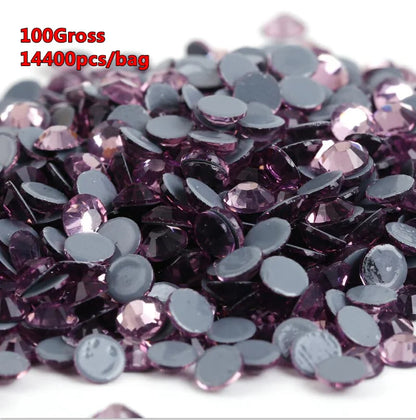 SS6-SS30 Bulk Bag Wholesale Top Quality Better DMC Hotfix Rhinestones Crystal Hot Fix Rhinestone Garment