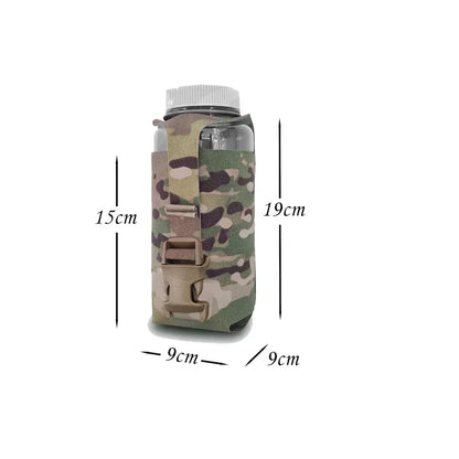 Tactical Molle SS Kettle Bag Water Bottle Pouch Bag Suitable for Nalgene 32 Oz Airsoft Vest Plate Carrier Bottle Holder