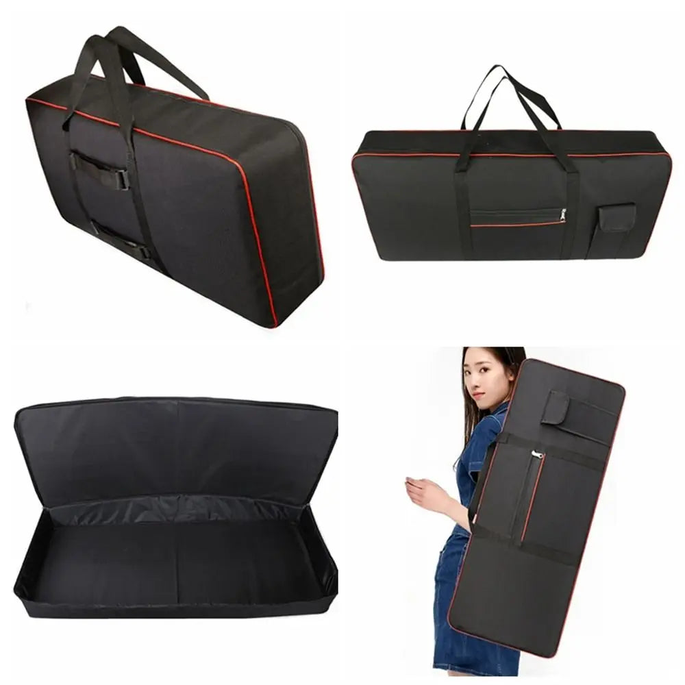 61/76/88 Key Keyboard Bag Waterproof Anti Shock Instrument Keyboard Case 600D Oxford Cotton Padded Piano Storage Bag Carring Box