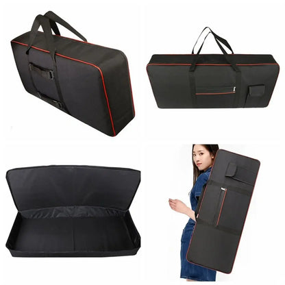 61/76/88 Key Keyboard Bag Waterproof Anti Shock Instrument Keyboard Case 600D Oxford Cotton Padded Piano Storage Bag Carring Box
