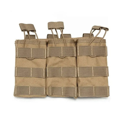 Tactical Triple Molle Magazine Pouches Airsoft AK 7.62 5.56mm M4 AR 15 Rifle Mag Bag Hunting Accessories