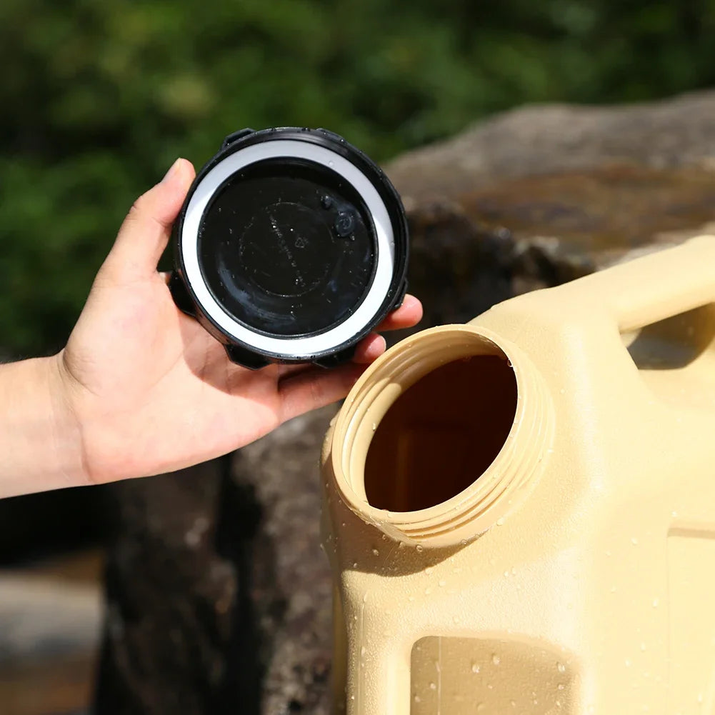 10/12L Outdoor Water Bucket Large-Capacity Portable Camping Water Bag Container with Faucet Driving Water Tank for Picnic Hiking