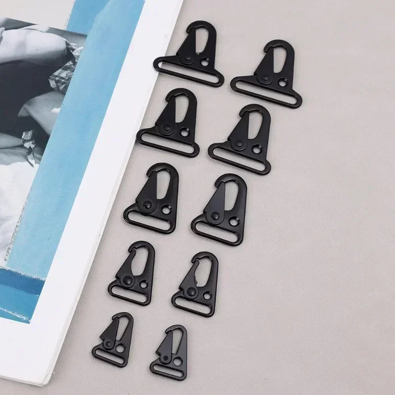 10 Pcs Nylon Webbing Belt Key Chain Bag Hook Multi-functional Buckles Outdoor Tactical Mountaineering Tools Hawkbill Carabiner