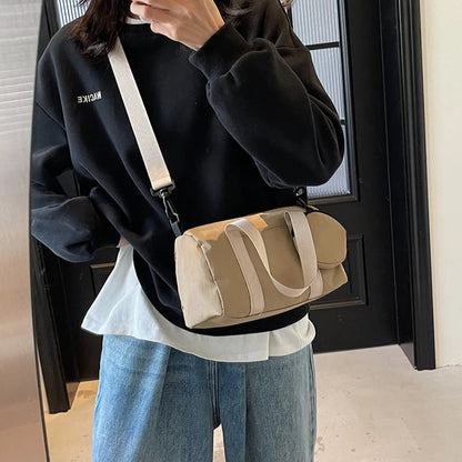 1pcs Large Capaci Bag Women's Nylon Crossbody Shoulder Bag Versatile Commuting Handbag Pillow Design Single Shoulder Bag