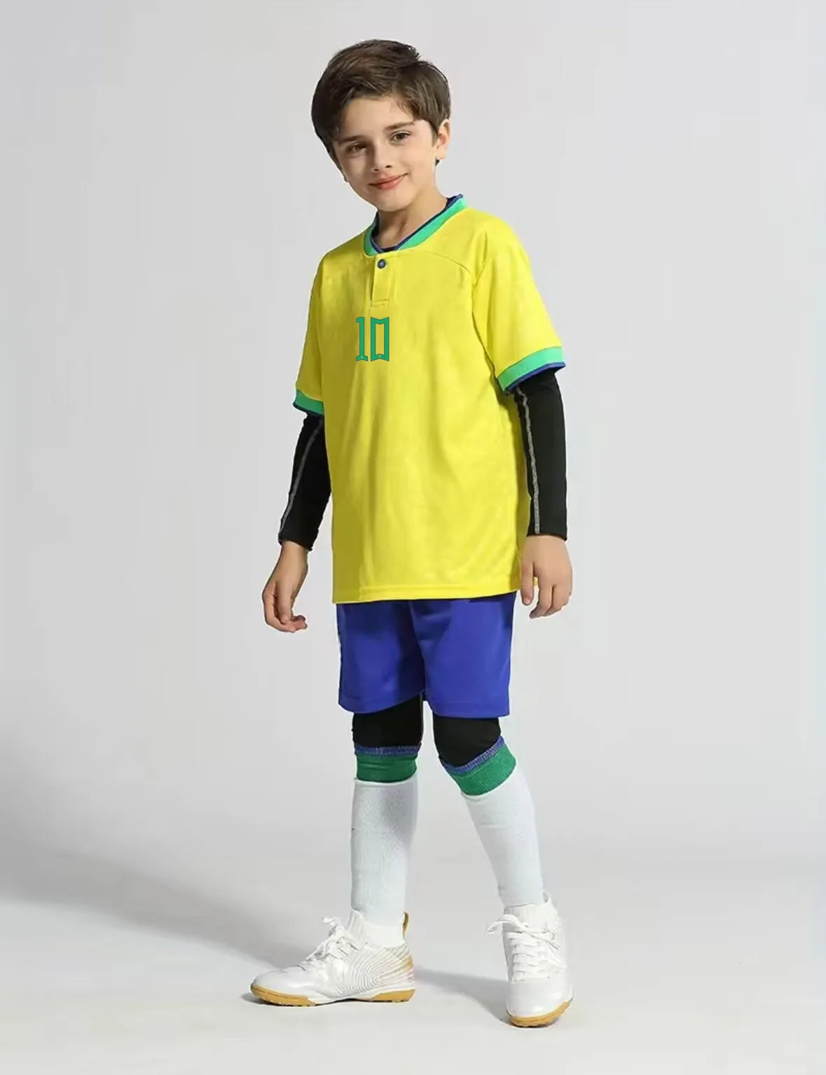 Children's sports suit boy girl Portuguese Fans shirt Training wear games rugby Football Shirt  Men Kids Child Sets Kit uniform