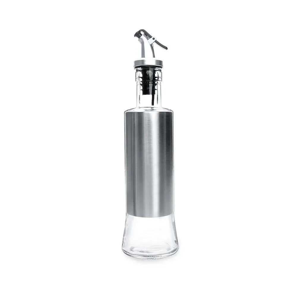 Stainless Steel Oil Bottle No-drip Bottles Soy Cruet Sauce Vinegar Condiment Dispenser Sturdy Seasoning Jars Kitchen Accessories