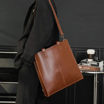 Vintage Fashion Men's Crossbody Bags High Capacity Handbags Men Totes Luxury Business Shoulder Bag Laptop Messenger Bags Bolsa