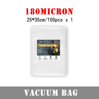 100pcs Food Vacuum Sealer Bags Kitchen Vacuum Packed For Food Saver Storage Vacuum Packaging Bags