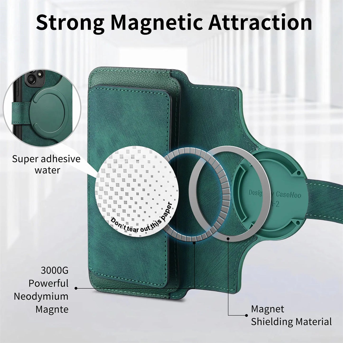 2 in 1 Detachable Zipper Cards Solt Wallet Leather Case For Samsung A16 A26 A56 A26 S24 S25 Ultra S23 Plus Bag Magnetic Cover