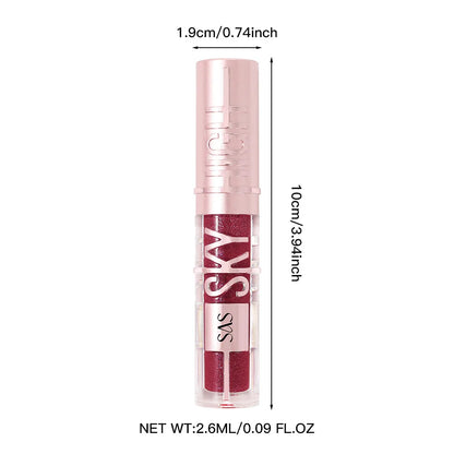 USHAS 12 color glitter mirror hydrating lip gloss pearl color development nourishing moisturizing lip glaze