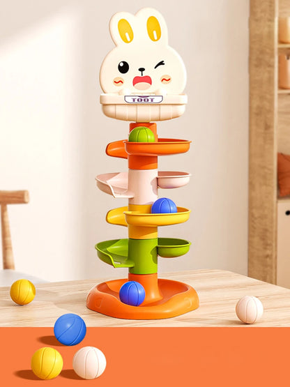 Montessori Toys Ball Drop Toy for Toddler 1 2 3 Ages Stacking Tower Toy Baby Development Game Educational Activity Birthday Gift