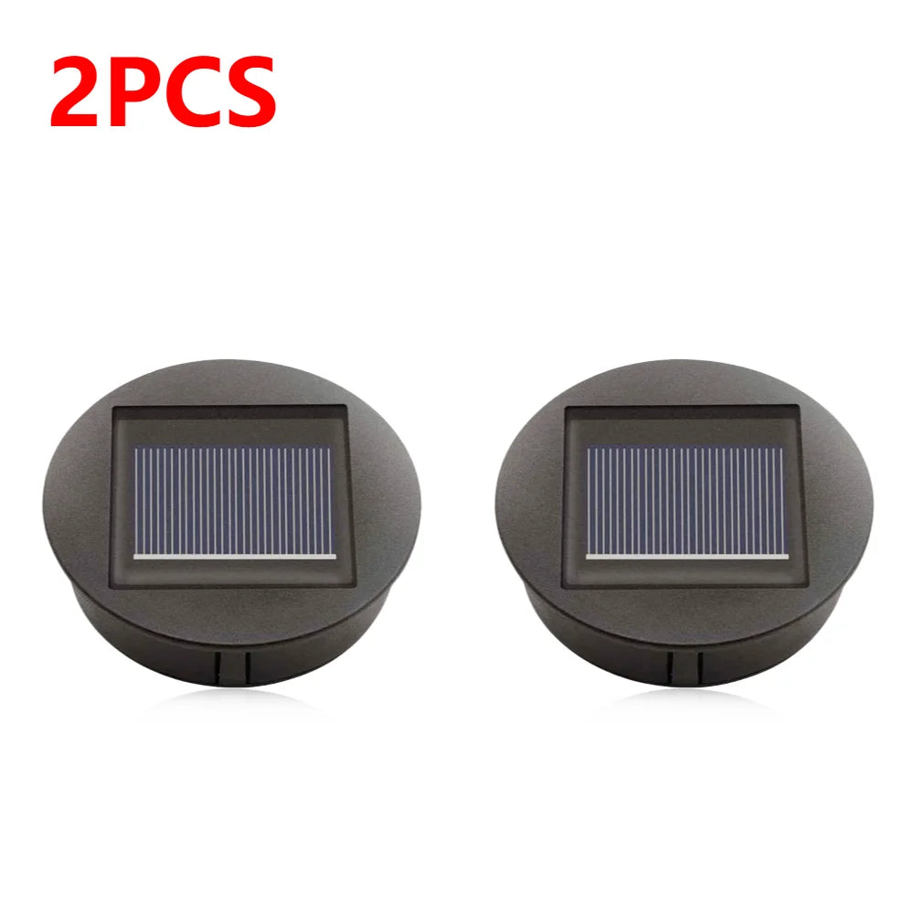 7cm Solar Lamp Base with LED Bulb Solar Lights Replacement Anto On & Off Atmosphere Decorate Light Holder for Outdoor Garden
