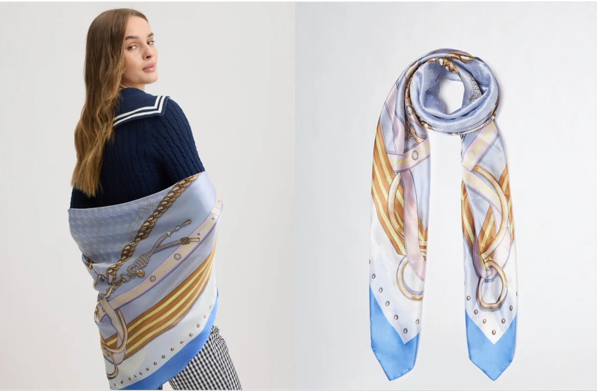 2025 Spring and autumn new women's fashion classic large square scarf warm sun protection scarf shawl