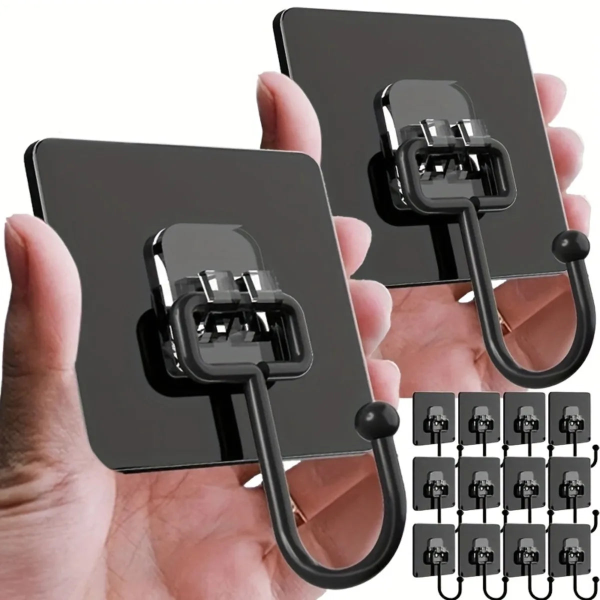 Self Adhesive Hooks Rotating Waterproof Strong Sticker Holder Wall Door Storage Hanging Hook Kitchen Bathroom Organizer