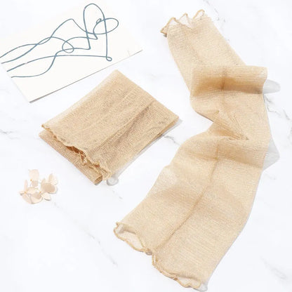 Summer Fashion Lady Gauze Sun Protection Sleeves Gloves Women Thin Long Fingerless Arm Warmers Sunscreen UV Breathable Mittens