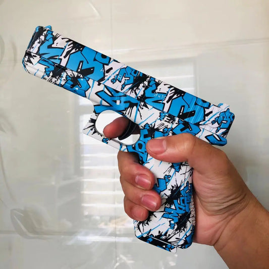 Soft Bullet G17 Toy Gun Manual Pistol With Laser Blaster Foam Ball Airsoft Launcher CS Shooting Games Weapons for Kids Boys Gift