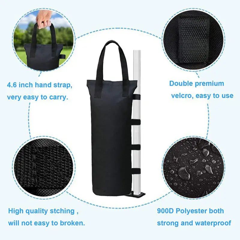 1/4PCS Sand Bag Tent Kit for Garden Gazebo Marquee Party Tent Set - Leg Weights Foot Sand Bags