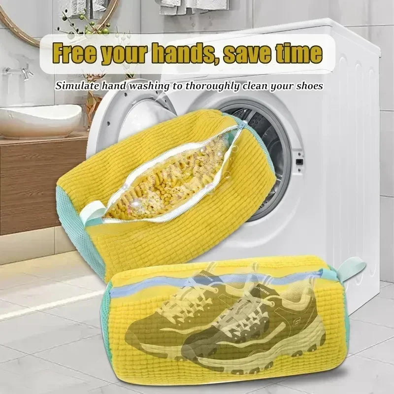 1/4PCS Washing Shoes Bag Cotton Shoes Laundry Bags Easily Remove Dirt Washing Bags Anti-Deformation Shoes Clothes Organizer