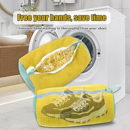 1/4PCS Washing Shoes Bag Cotton Shoes Laundry Bags Easily Remove Dirt Washing Bags Anti-Deformation Shoes Clothes Organizer