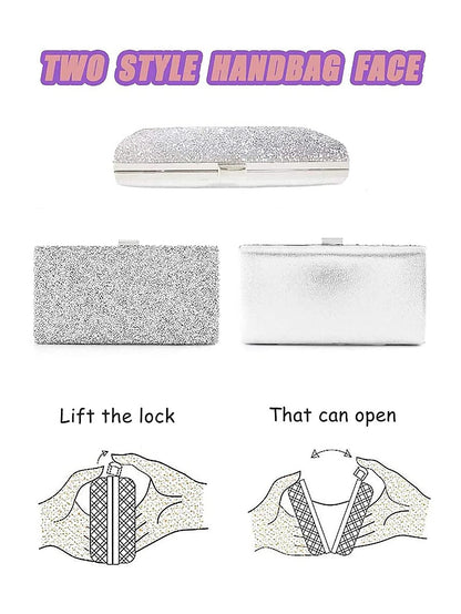 Sparkling, Elegant, Exquisite Dinner Party Handbag Water Diamond Handbag Crossbody Bag, Women's Wedding Party Bag Dinner Bag