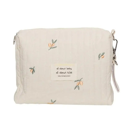 Cotton Mom Bag Storage Makeup Organizer Baby Diaper Stroller Bag for Diapers Wipes Toys Nappy Nursing Pouch Drop Shipping